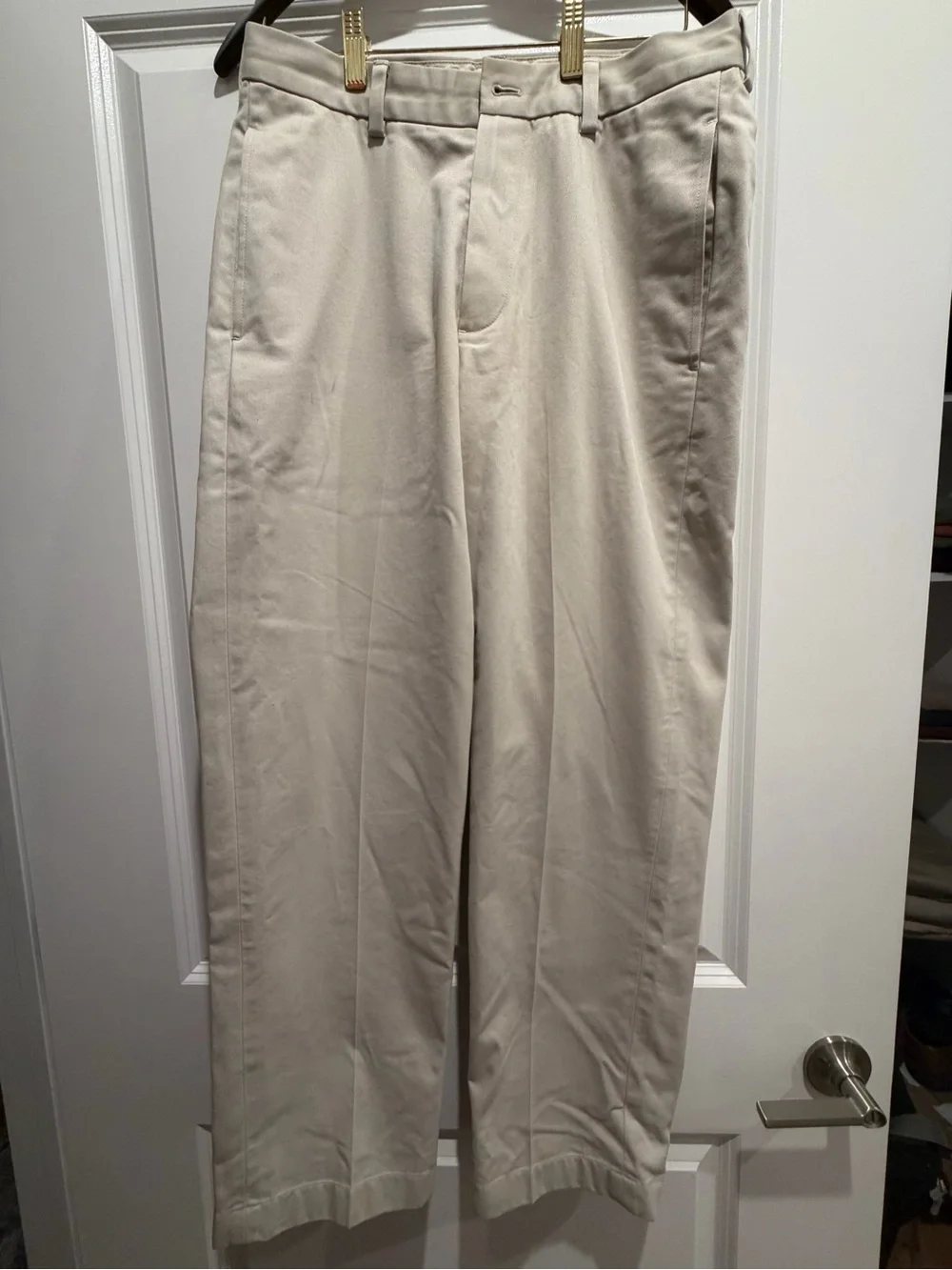 Brooks Brothers Advanced Chino Hudson Pants - Cream